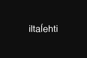iltaĺehti